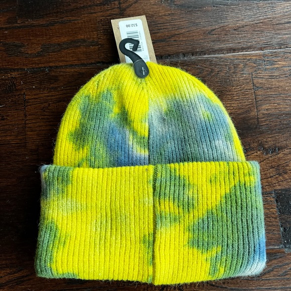 C.C Beanie blue and yellow Tie Dye beanie New with tags - Picture 3 of 5